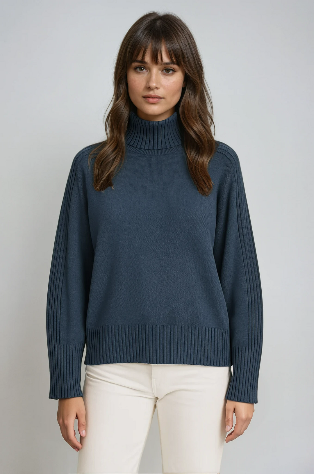 Thea | Ribbed Turtleneck Sweater