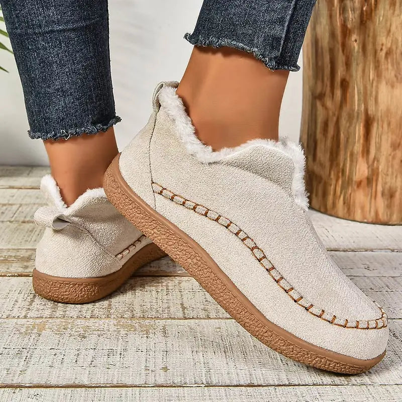 Clara | Women’s Faux Fur Lined Slip On Shoes