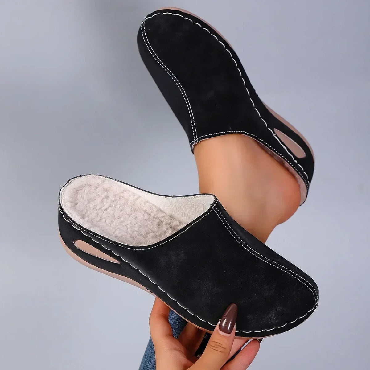 Genevieve | Women Open Back Slip On Clog Mule Shoes