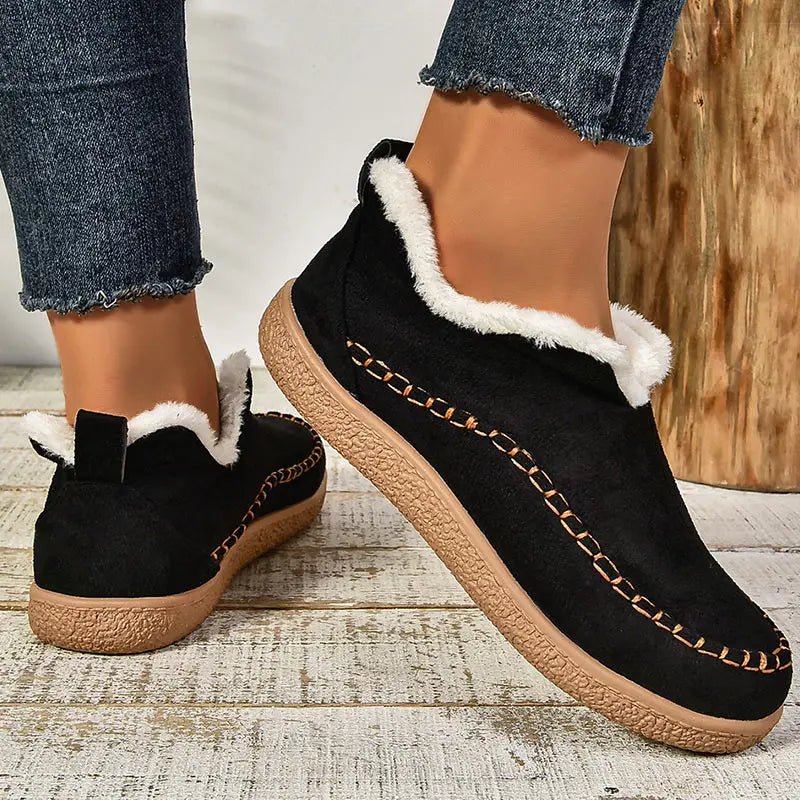 Clara | Women’s Faux Fur Lined Slip On Shoes