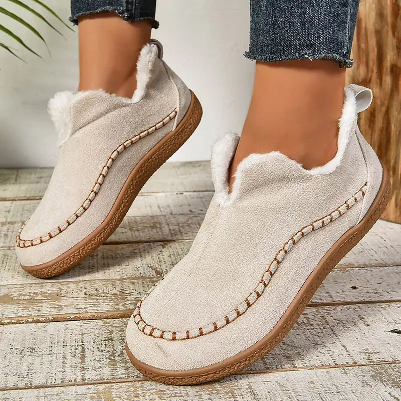 Clara | Women’s Faux Fur Lined Slip On Shoes