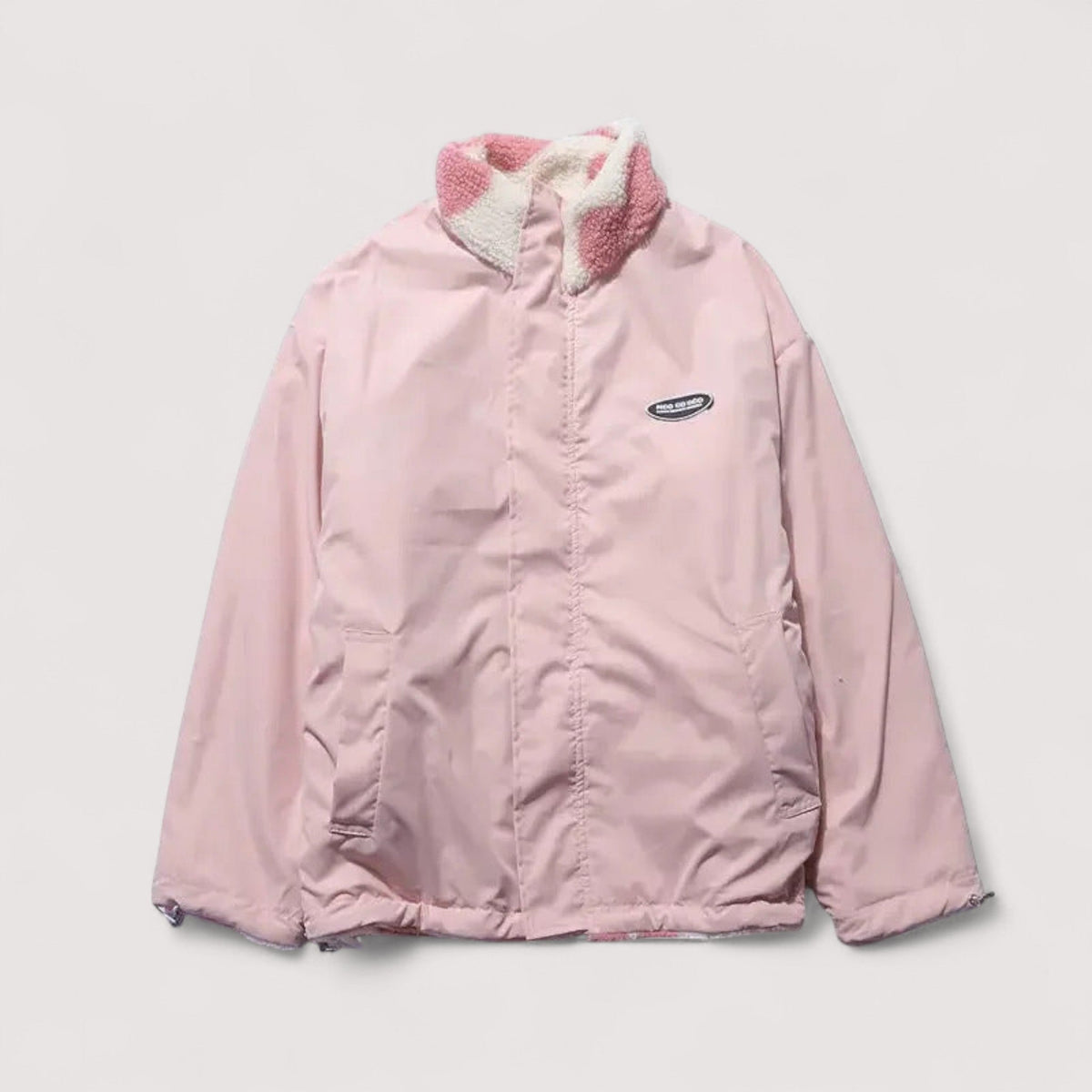 Natalie | Women Heart Print Hooded Zip Front Jacket