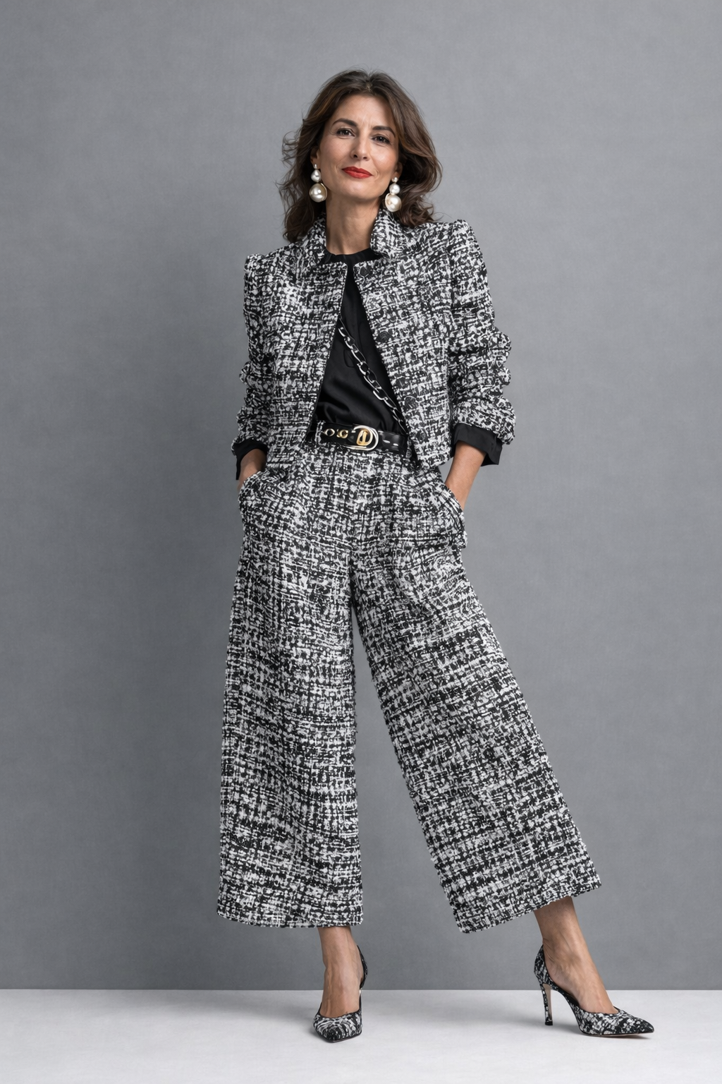 Linnea | Flowy Two-Piece Top and Trouser Set