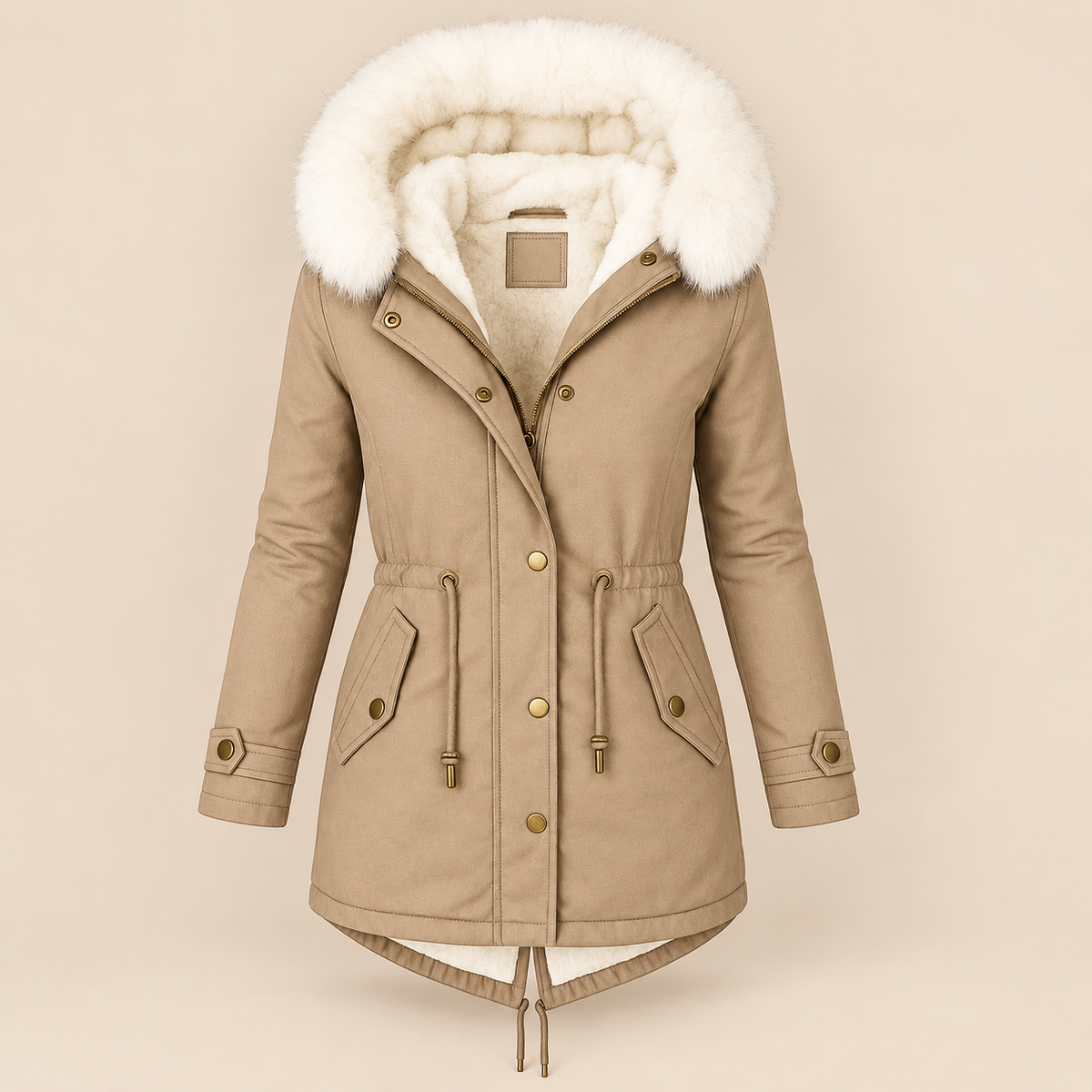 Mabel | Faux Fur Hooded Parka Jacket