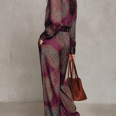 Verena paisley two-piece set, detail