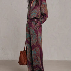 Verena paisley two-piece set, styled look