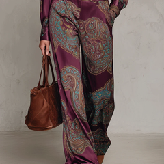Verena paisley two-piece set, side view
