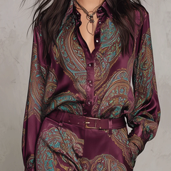 Verena paisley two-piece set, back view