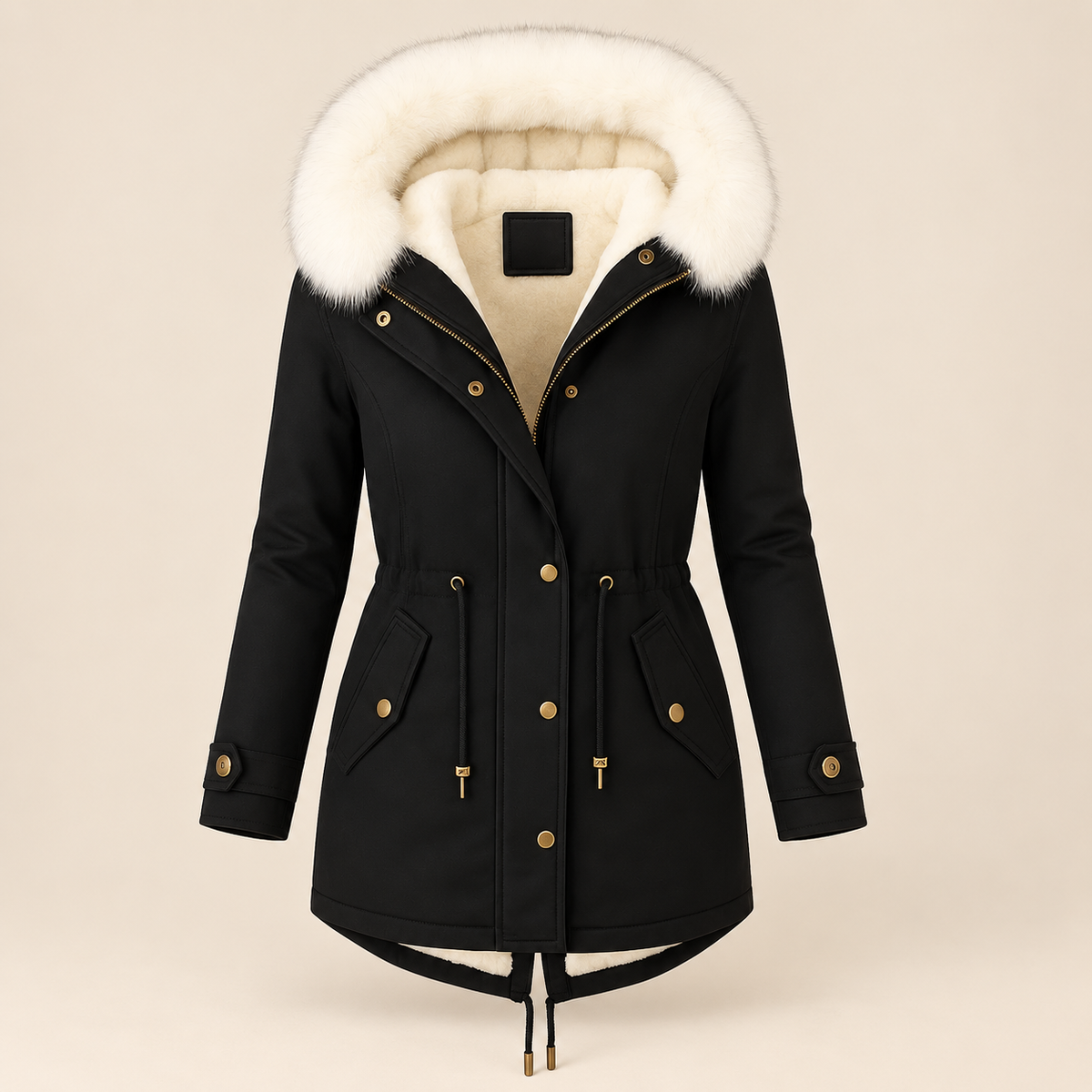 Mabel | Faux Fur Hooded Parka Jacket