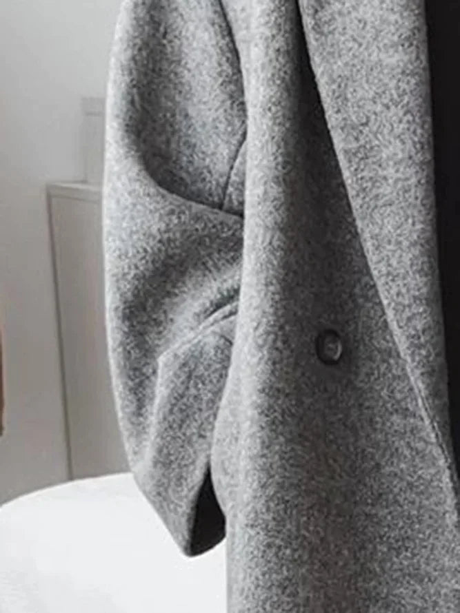 Charlotte | Women Longline Notched Collar Double Button Coat