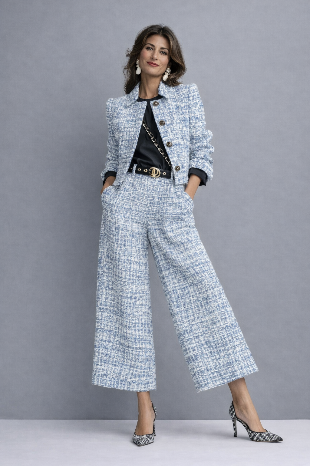 Linnea | Flowy Two-Piece Top and Trouser Set