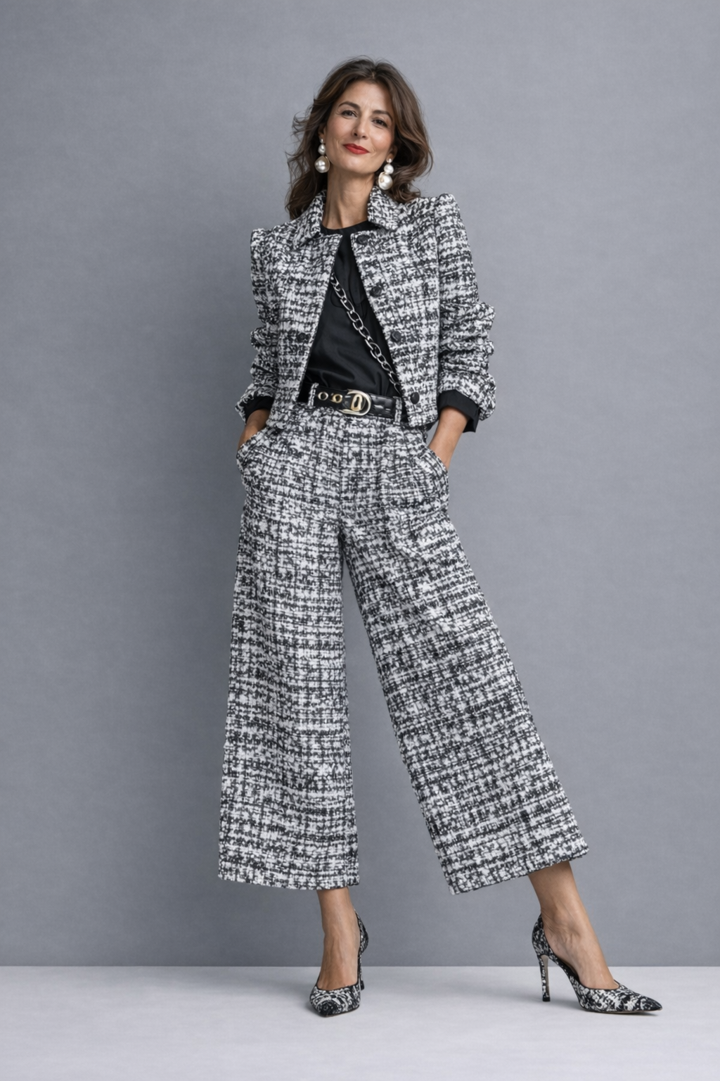Linnea | Flowy Two-Piece Top and Trouser Set