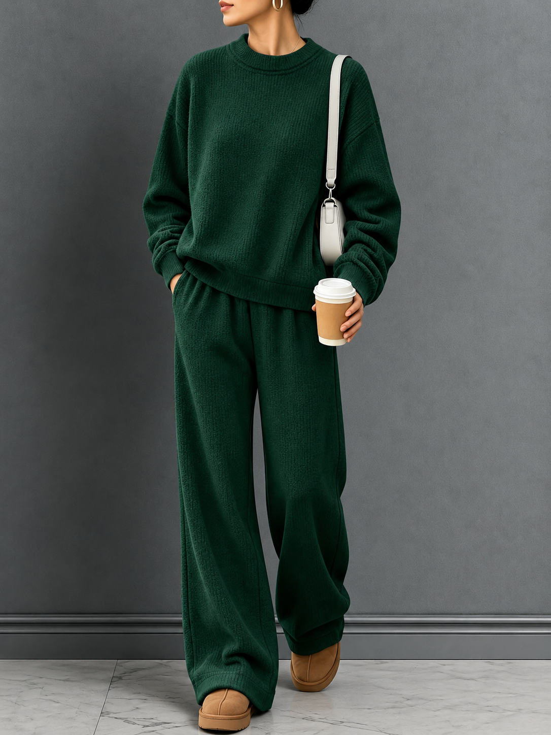 Celia | Relaxed Jumper and Trouser Set – product view 1
