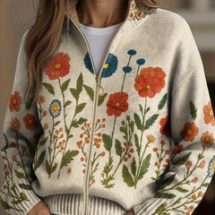 Primrose | Wildflower Zip Cardigan – product view 1