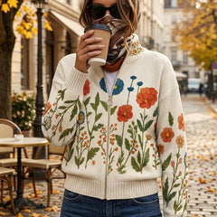 Primrose | Wildflower Zip Cardigan – product view 2