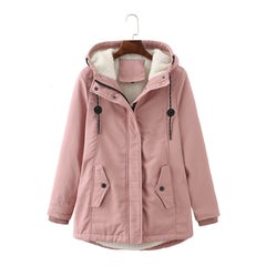 Meredith | Hooded Zip Front Coat – product view 4