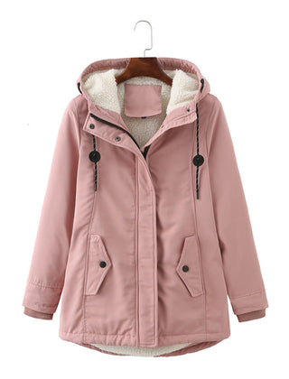 Meredith | Hooded Zip Front Coat – product view 4