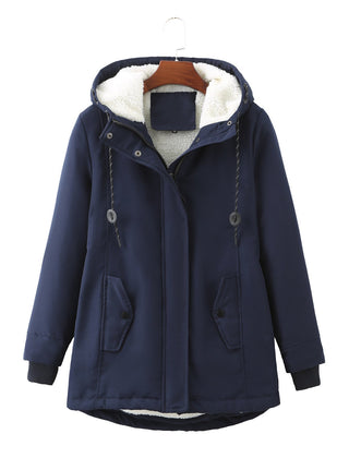 Meredith | Hooded Zip Front Coat – product view 5