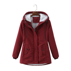 Meredith | Hooded Zip Front Coat – product view 6