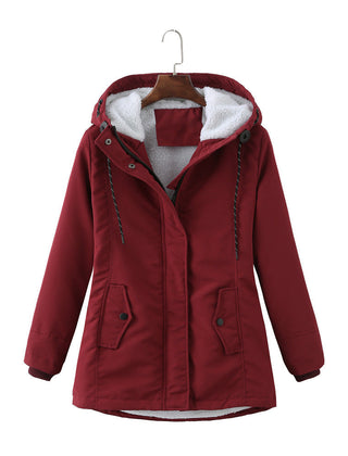 Meredith | Hooded Zip Front Coat – product view 6