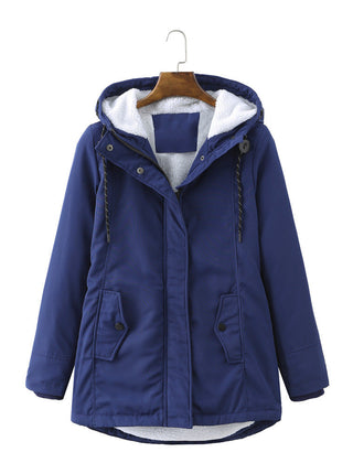 Meredith | Hooded Zip Front Coat – product view 7