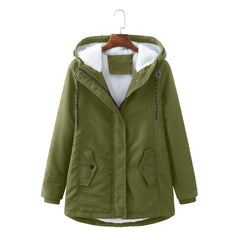 Meredith | Hooded Zip Front Coat – product view 8