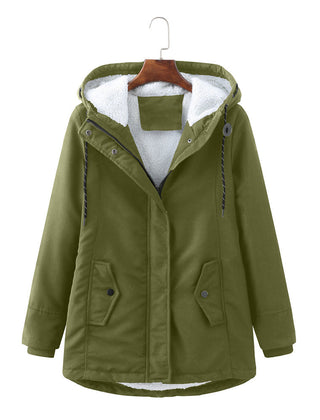 Meredith | Hooded Zip Front Coat – product view 8