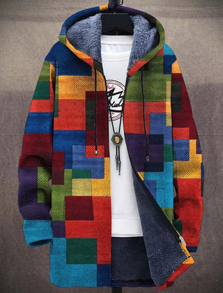 Matilda | Patterned Hooded Cardigan – product view 1