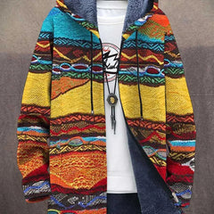 Matilda | Patterned Hooded Cardigan – product view 3