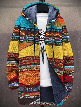 Matilda | Patterned Hooded Cardigan – product view 3