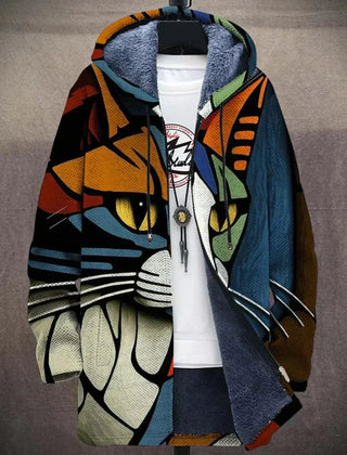 Matilda | Patterned Hooded Cardigan – product view 4