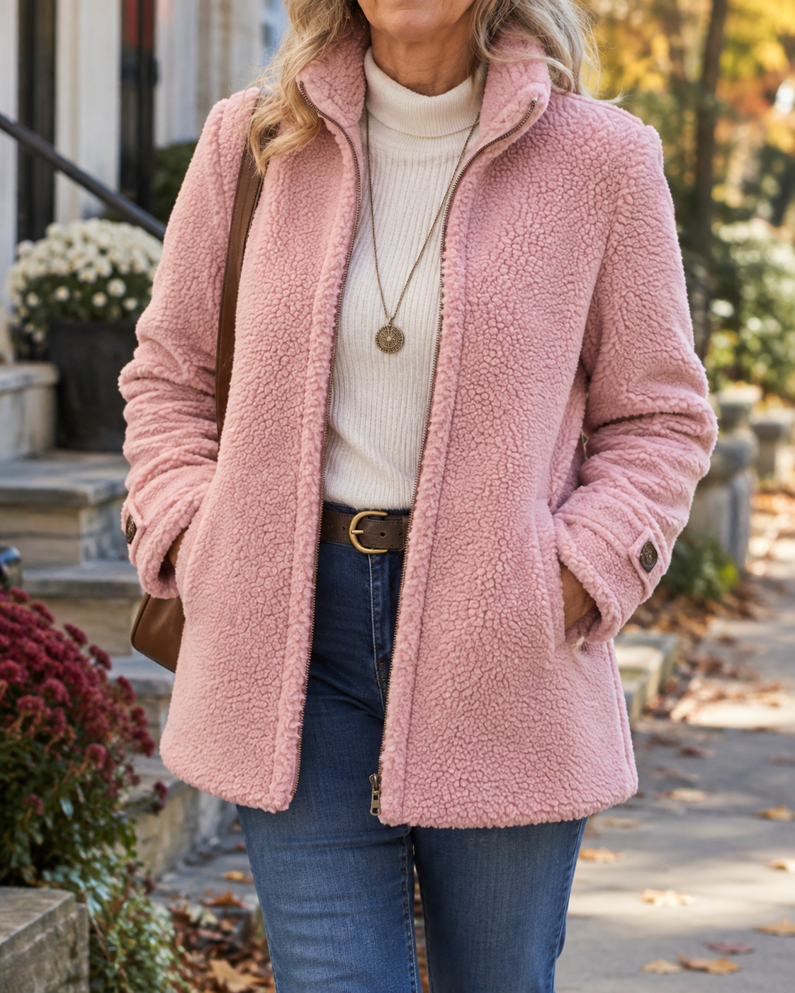 Annabelle | Women Textured Zip Jacket