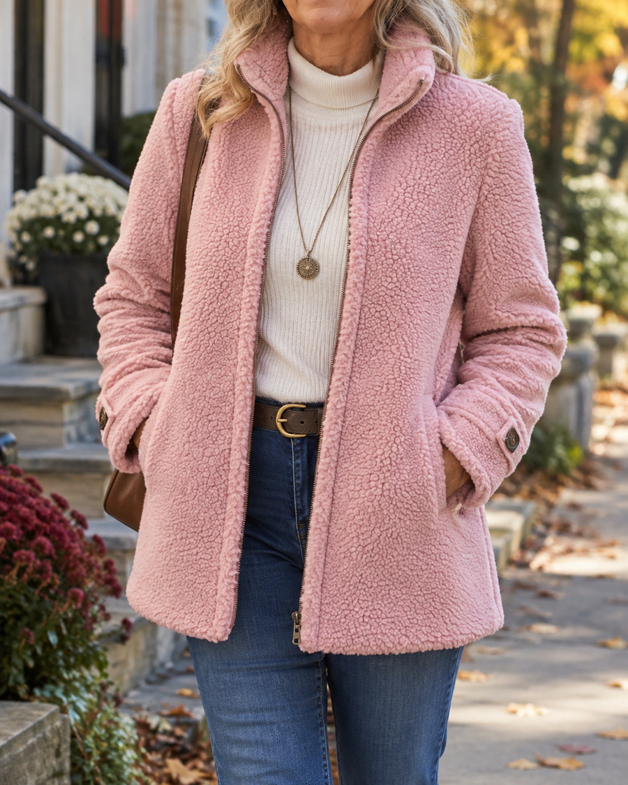 Annabelle | Women Textured Zip Jacket