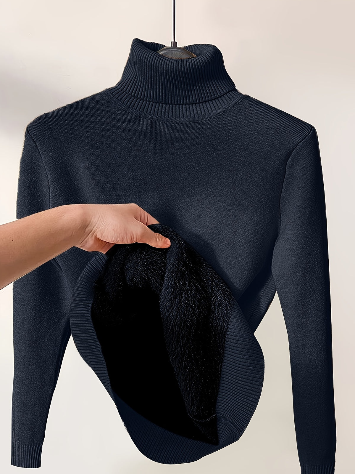 Genevieve | Women Warm Turtleneck Long Sweater