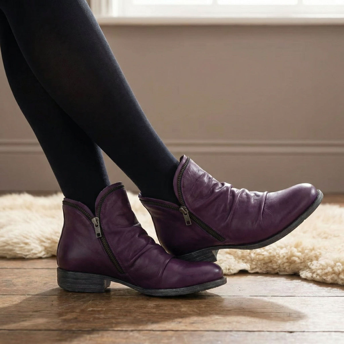 Elodie | Women Leather Ankle Boots