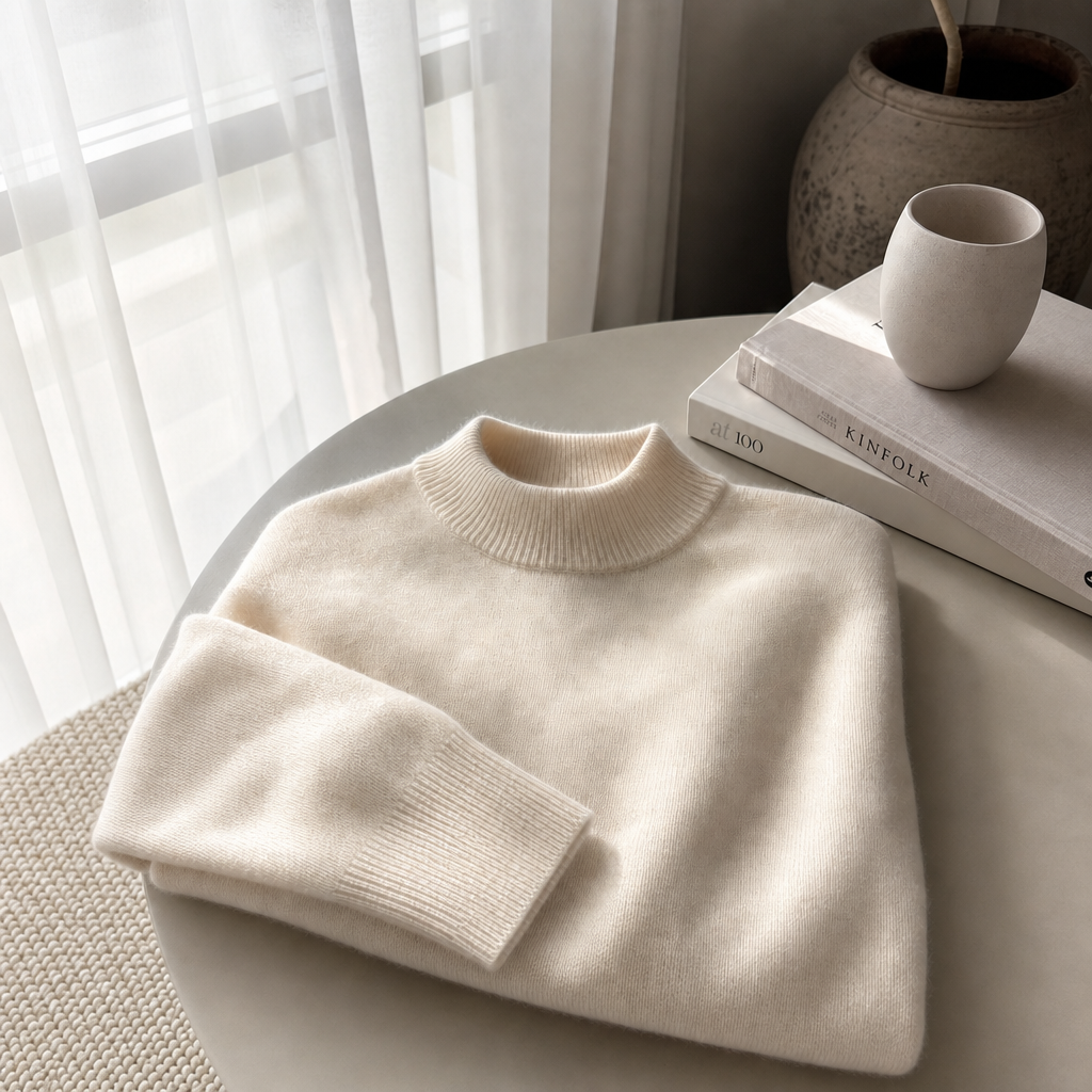 Diana | Women Ribbed Turtleneck Long Sleeve Pullover