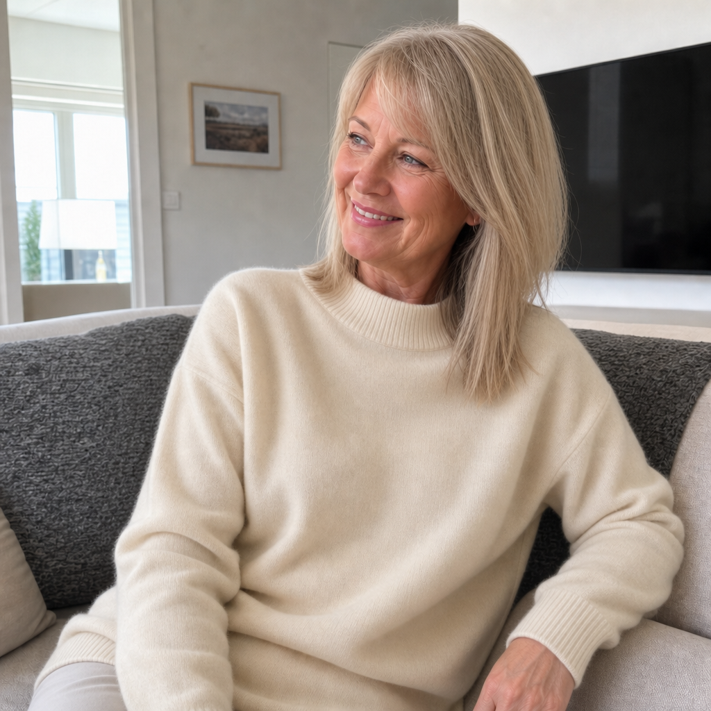 Diana | Women Ribbed Turtleneck Long Sleeve Pullover