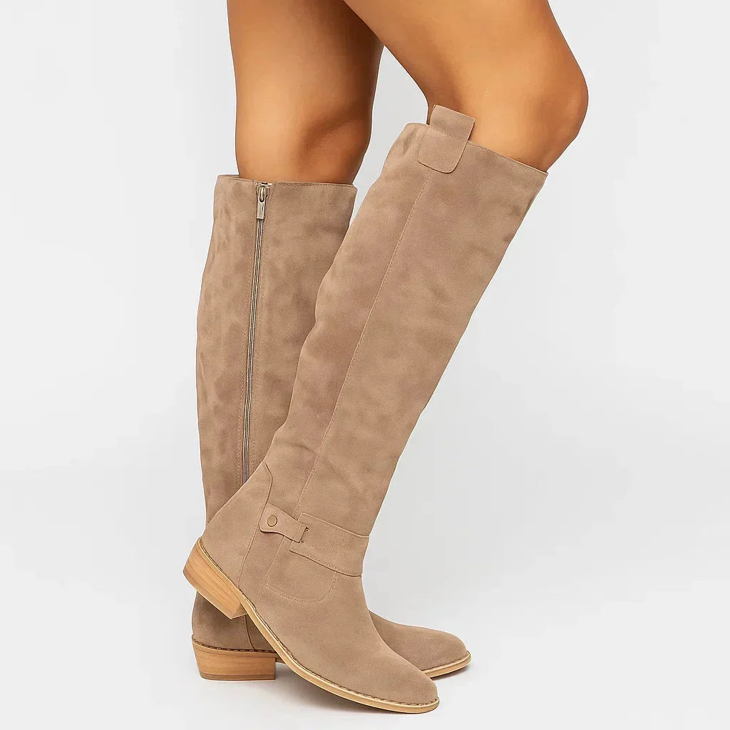 Arabella | Over Knee Block Heel Boots