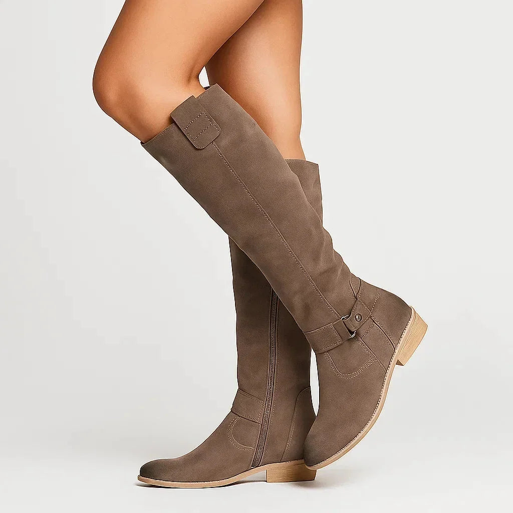 Arabella | Over Knee Block Heel Boots