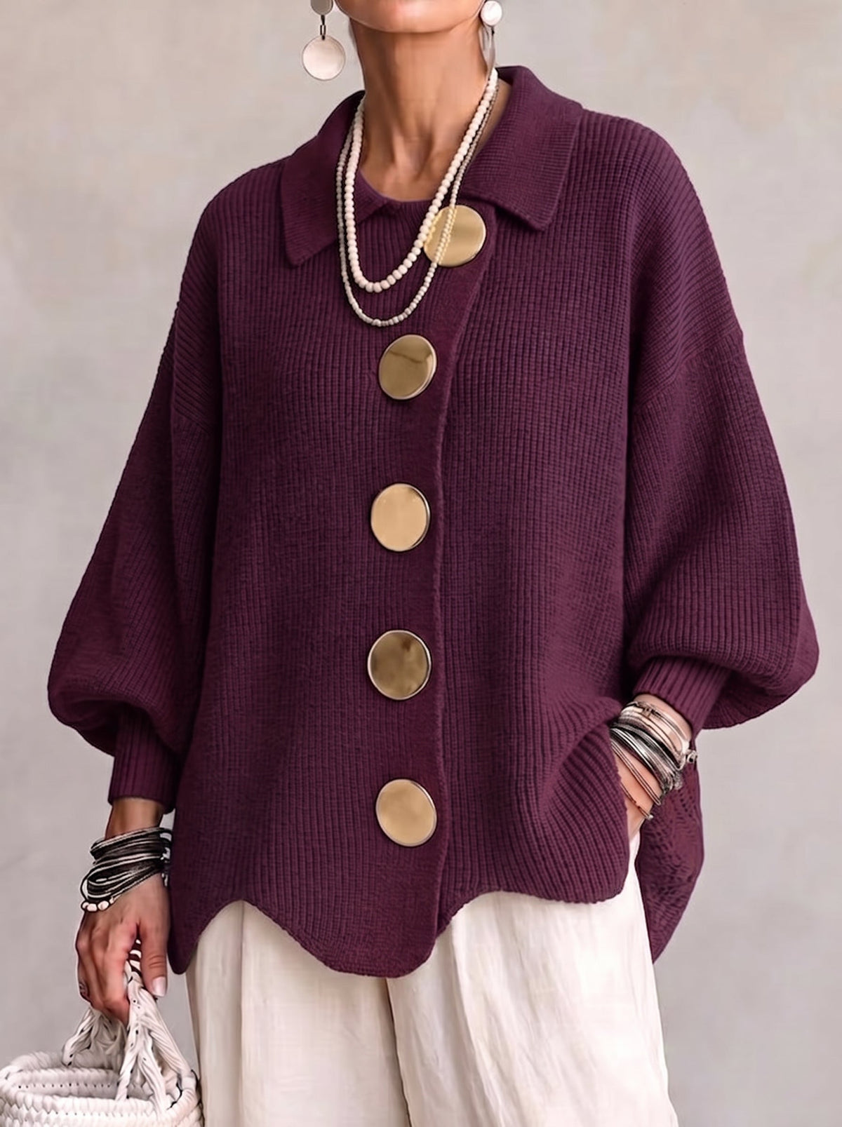 Dorothy | Women Button Front Cardigan