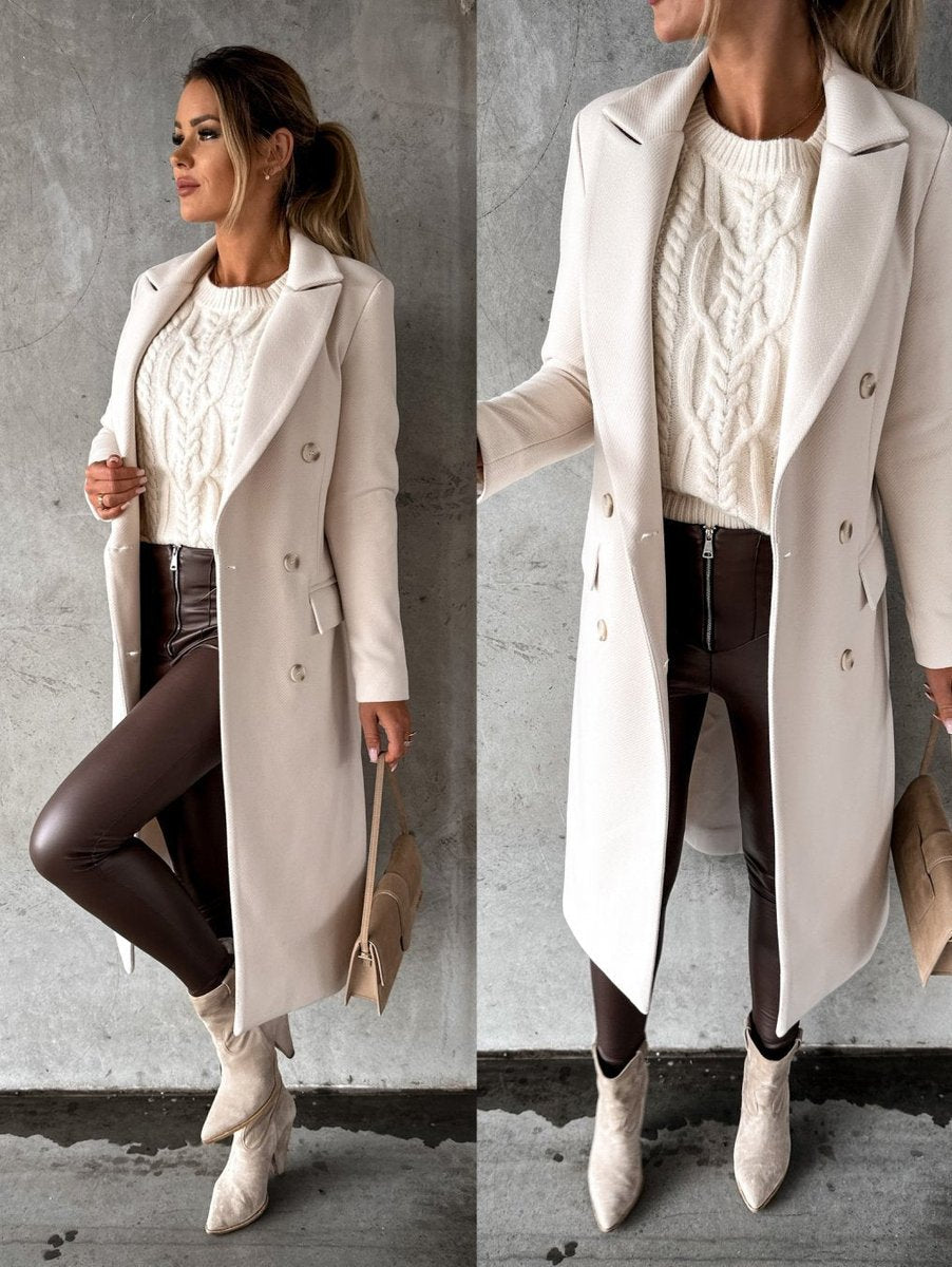 Wendy | Double Breasted Longline Coat