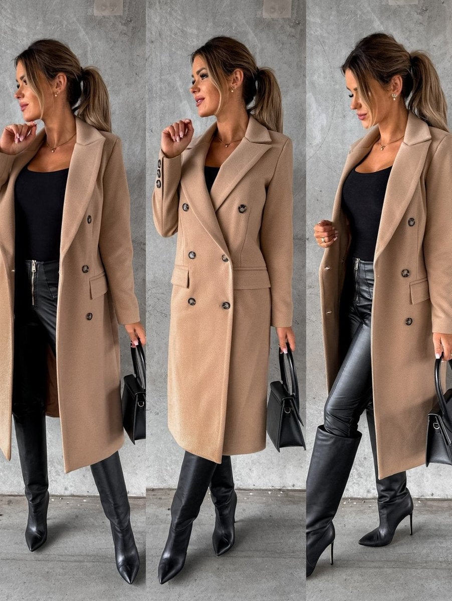 Wendy | Double Breasted Longline Coat