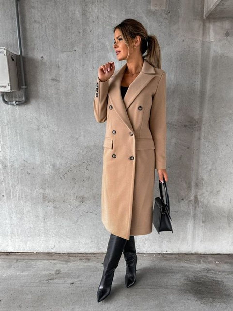 Wendy | Double Breasted Longline Coat