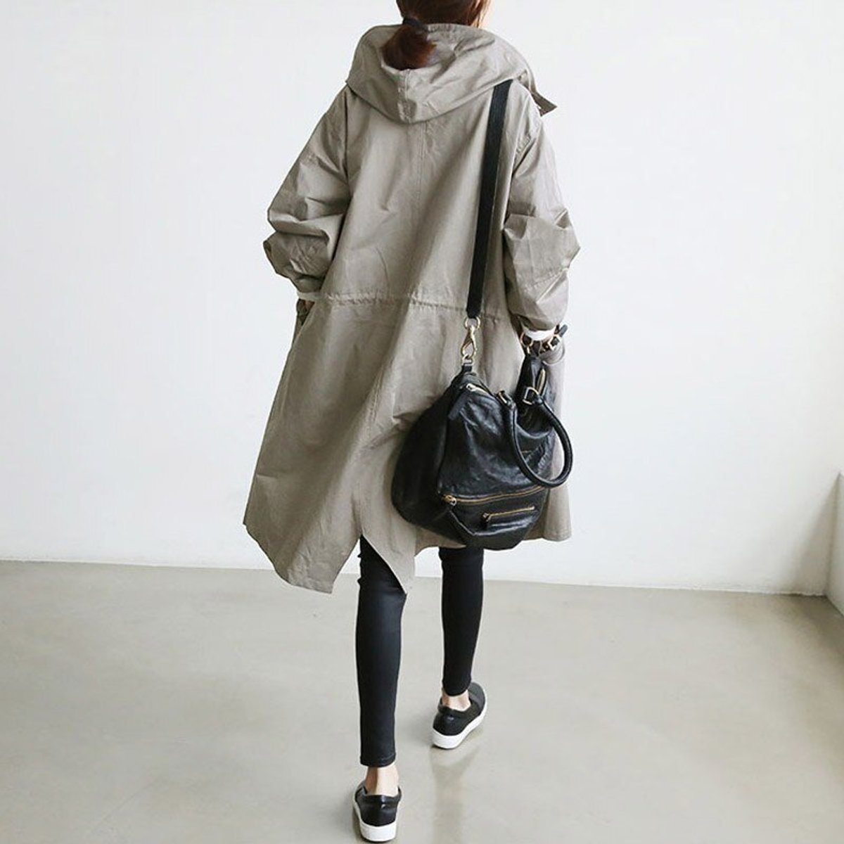 Beverley | Hooded Button Front Long Coat