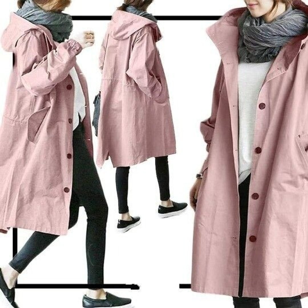 Beverley | Hooded Button Front Long Coat