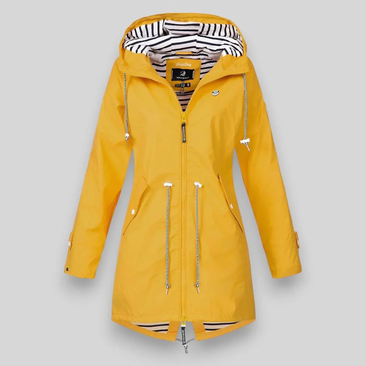 Laura | Women Hooded Longline Zip Utility Jacket
